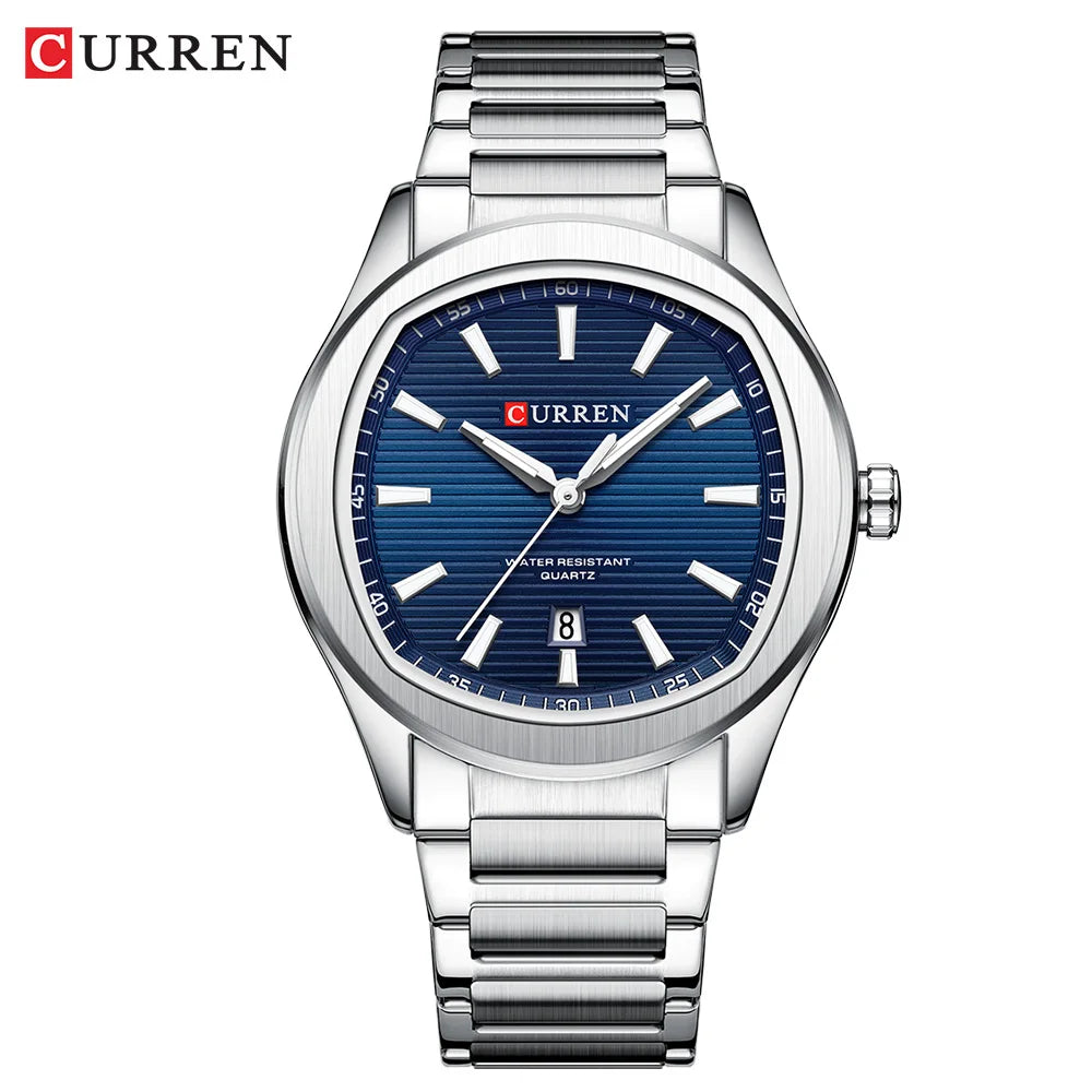 Curren 8474 New Arrival Man Casual Watch Simple Waterproof Luminous Date Men Business Stainless Steel Strap Quartz Men's Watches